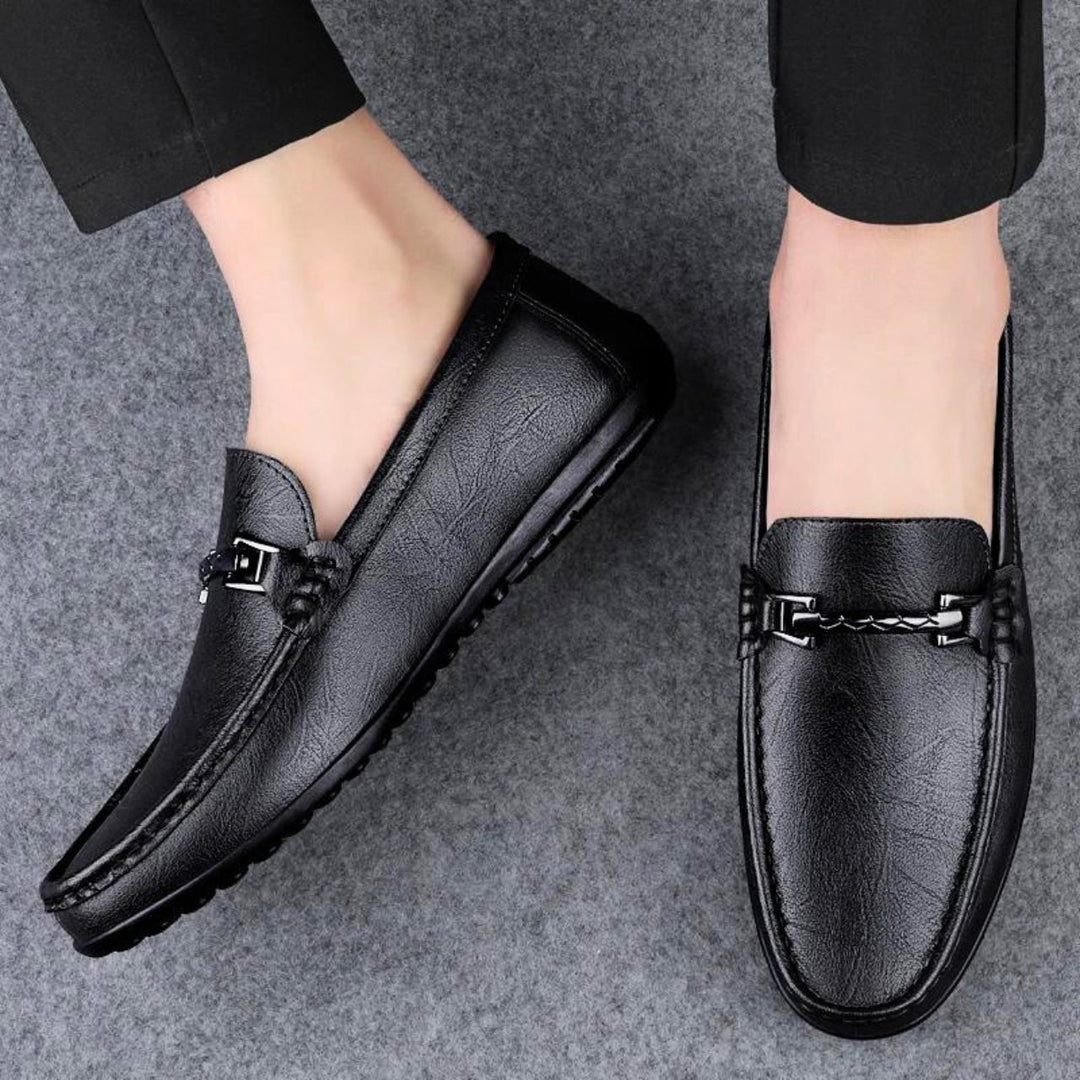 NOVA | Men's Elegant Slip-On Leather Loafers – Sleek & Comfortable

