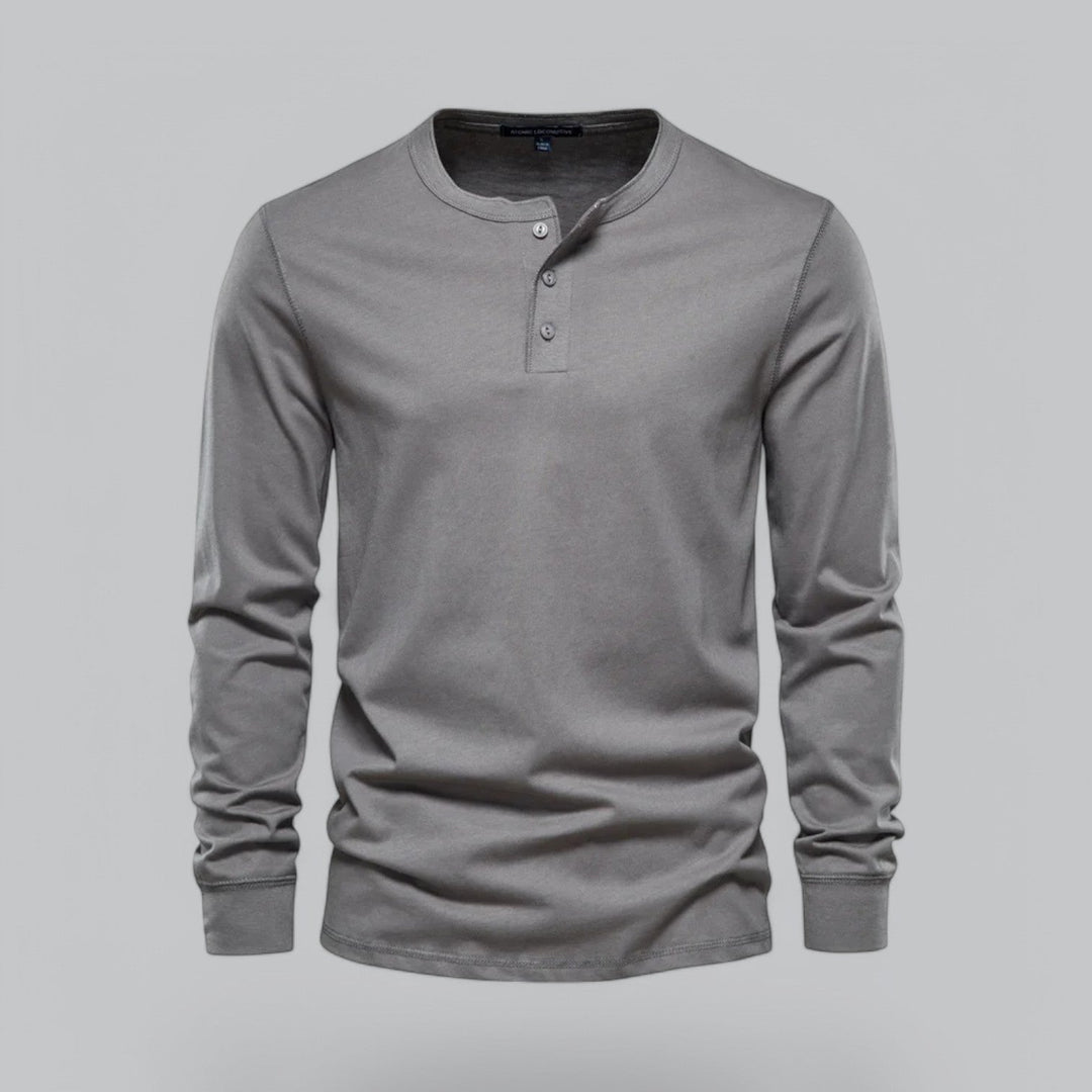 NOVA | Men's Essential Long Sleeve Henley for Layering

