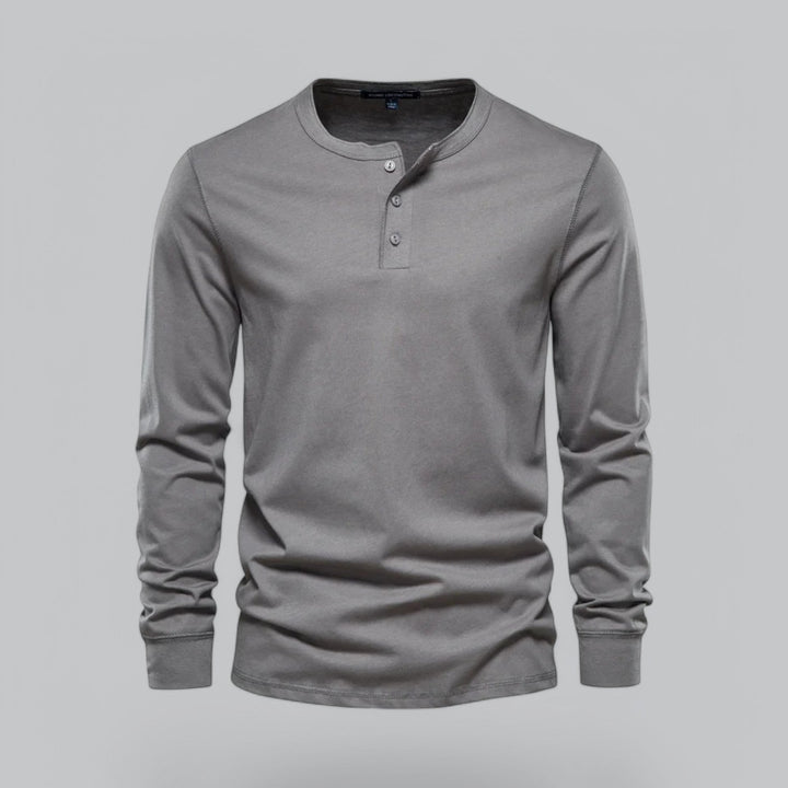 NOVA | Men's Essential Long Sleeve Henley for Layering

