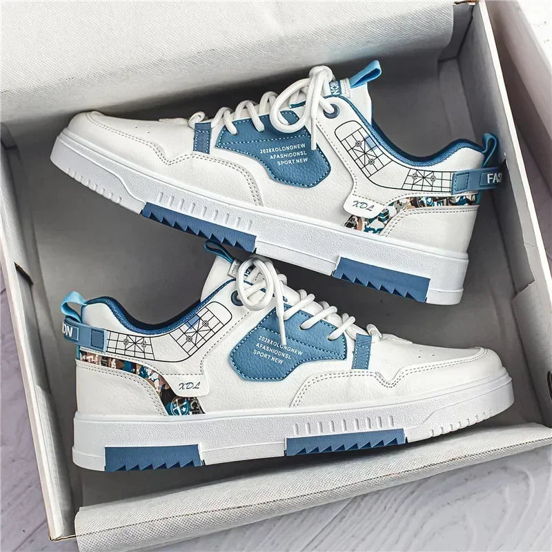NOVA | Men's Everyday Casual Sneakers – Soft Leather & Flexible Sole

