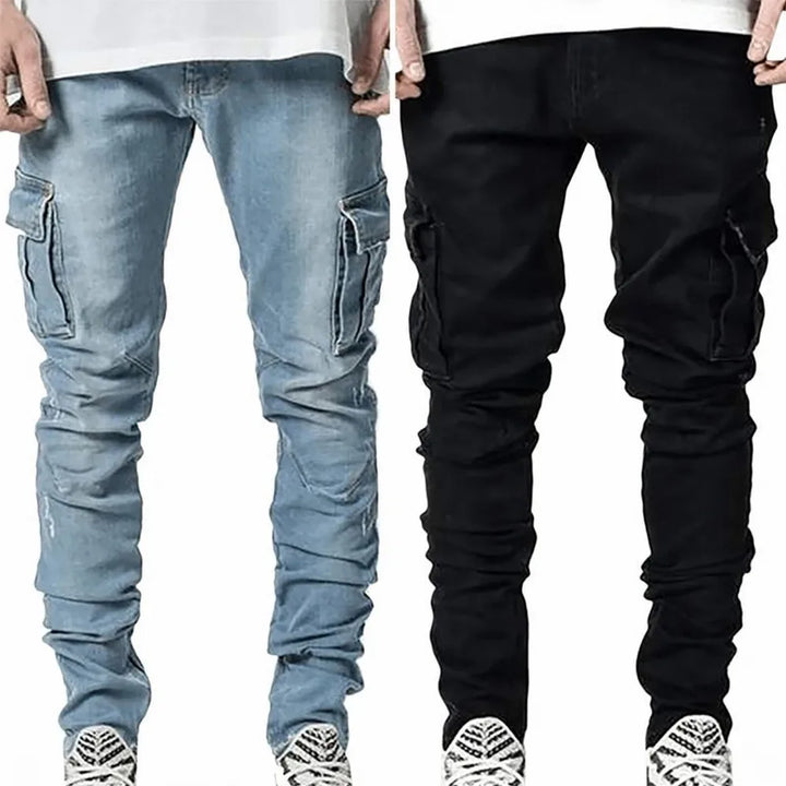 NOVA | Men's Fitted Cargo Jeans – Comfortable & Versatile


