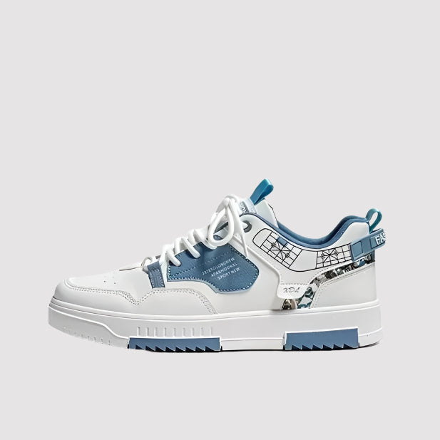 NOVA | Men's Leather Breathable Casual Sneakers – Stylish & Comfortable

