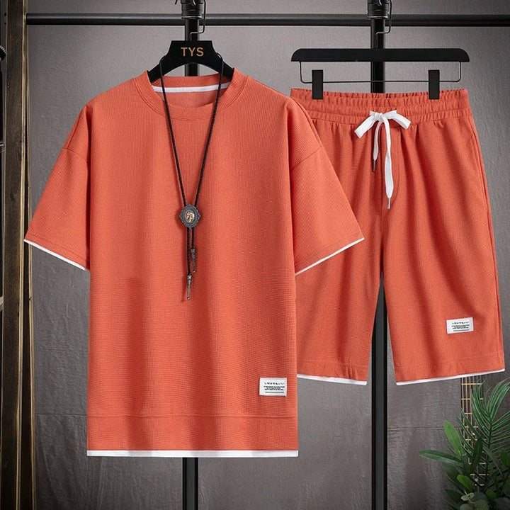 NOVA Men's Matching Summer T-Shirt and Shorts Set

