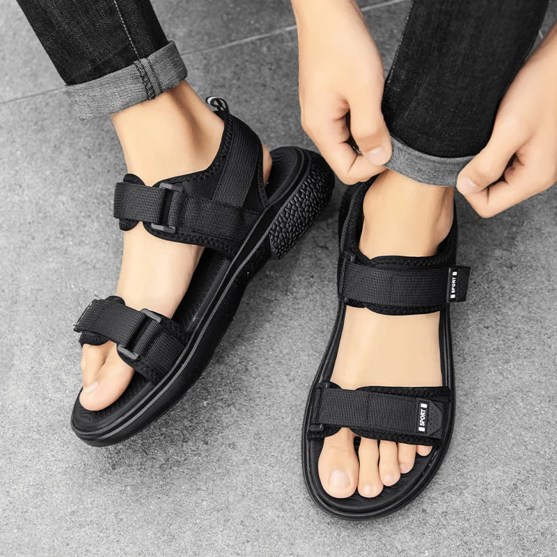 NOVA | Men’s Open-Toe Canvas Sandals – Ideal for Warm Weather

