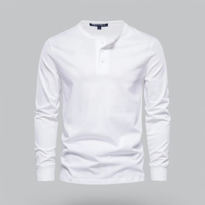 NOVA | Men's Premium Henley Shirt – Soft & Breathable

