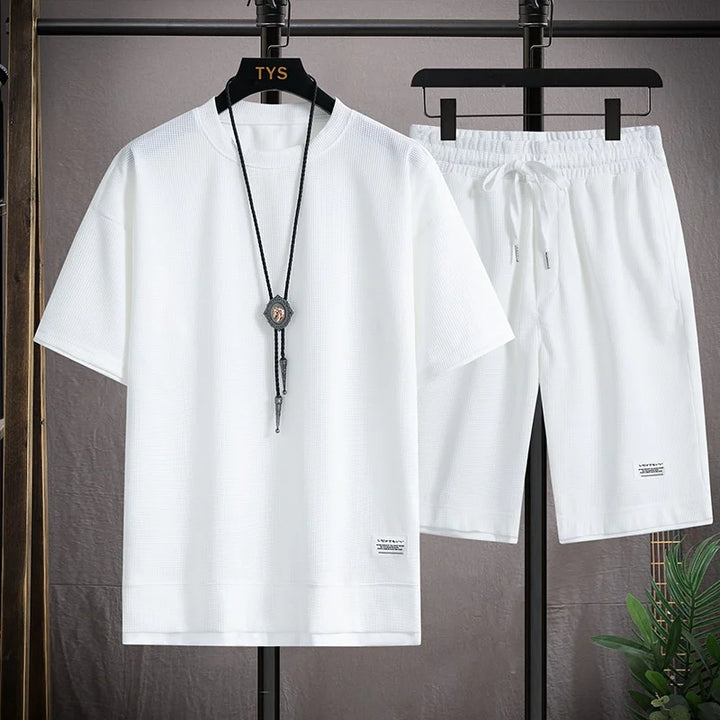 NOVA Men's Soft Cotton Summer Outfit – T-Shirt & Shorts

