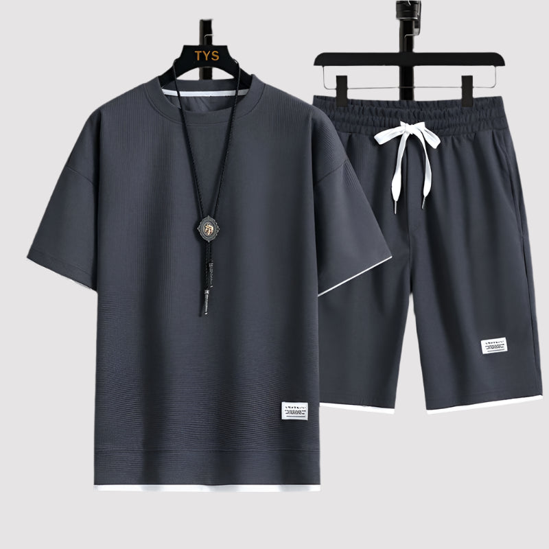 NOVA Men's Summer T-Shirt and Shorts Set – Lightweight and Stylish

