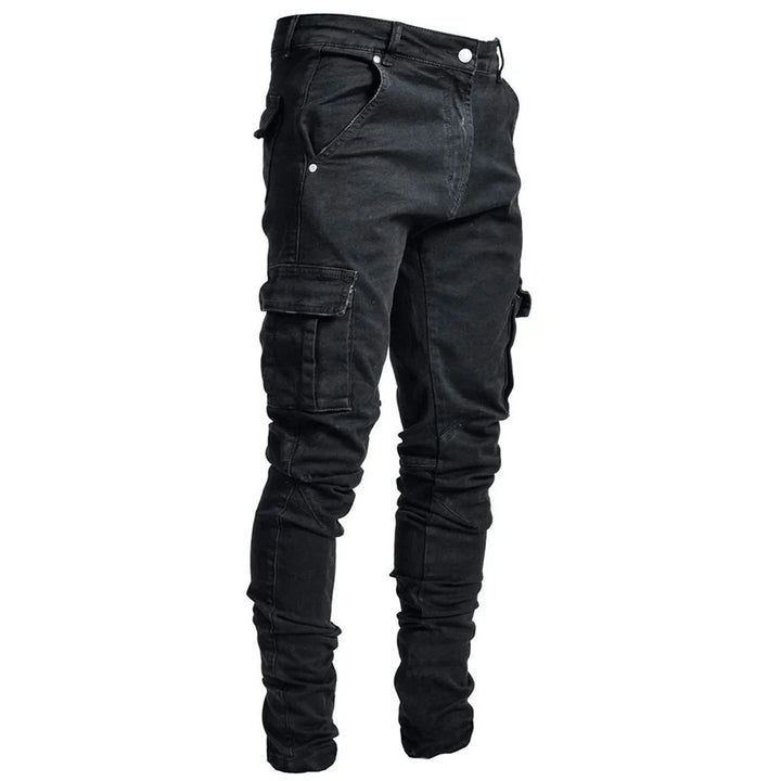 NOVA | Men's Tactical Slim Cargo Jeans with Deep Pockets

