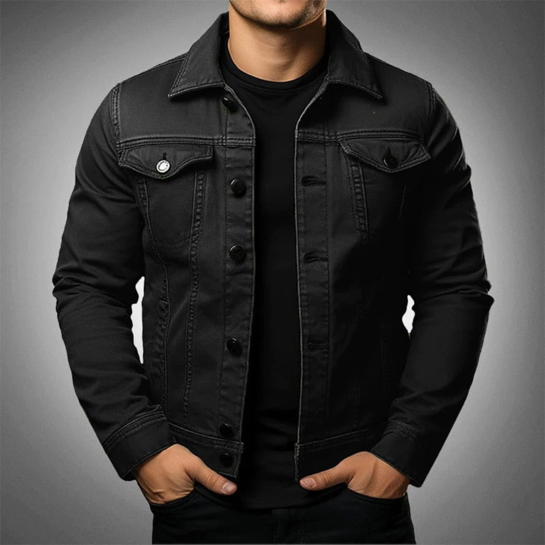 NOVA | Men's Vintage Wash Denim Jacket

