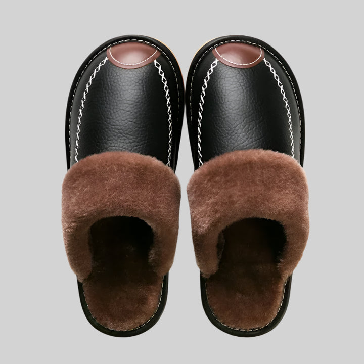 NOVA | Men's Winter Leather Slippers