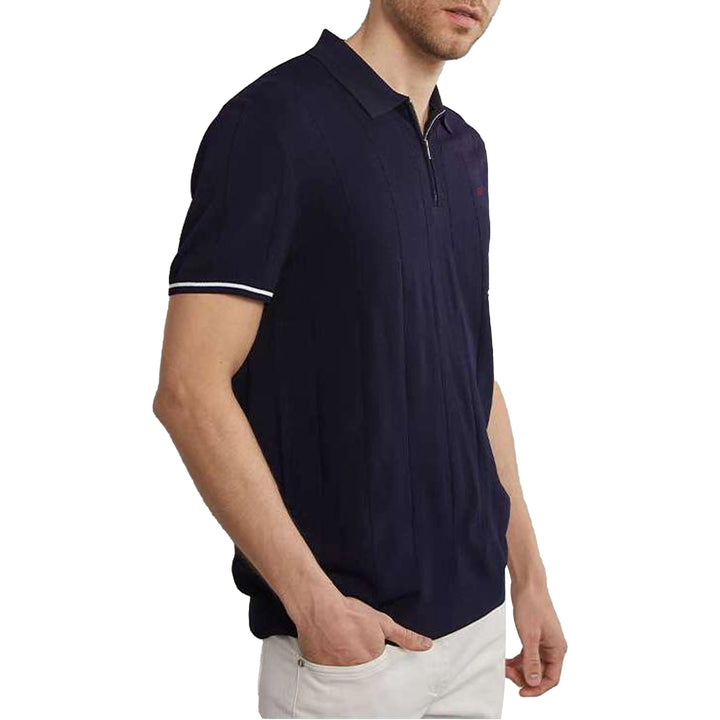 NOVA | Modern Fit Men's Zipper Polo Shirt
