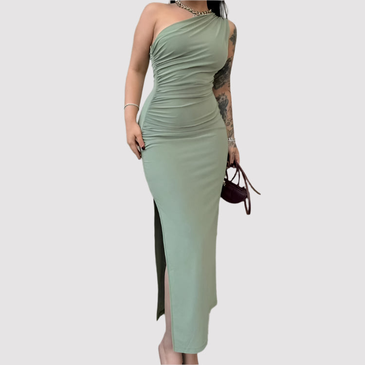 NOVA | One-Shoulder Bodycon Maxi Dress
