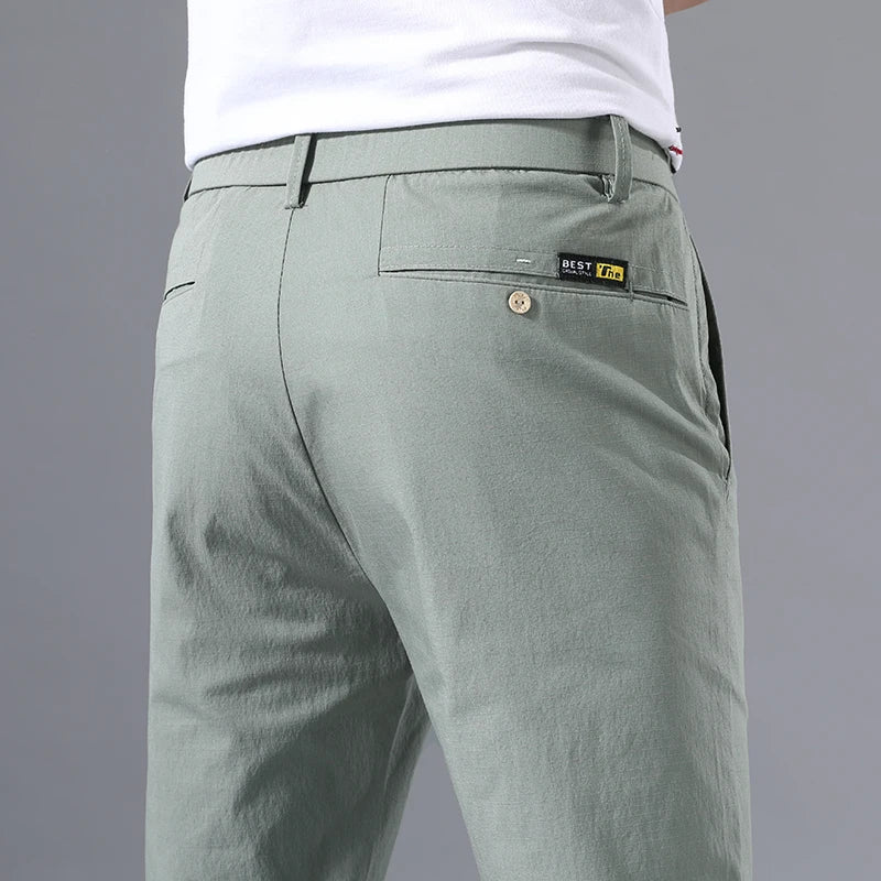 NOVA | Premium Cotton Blend Stretch Pants for Men
