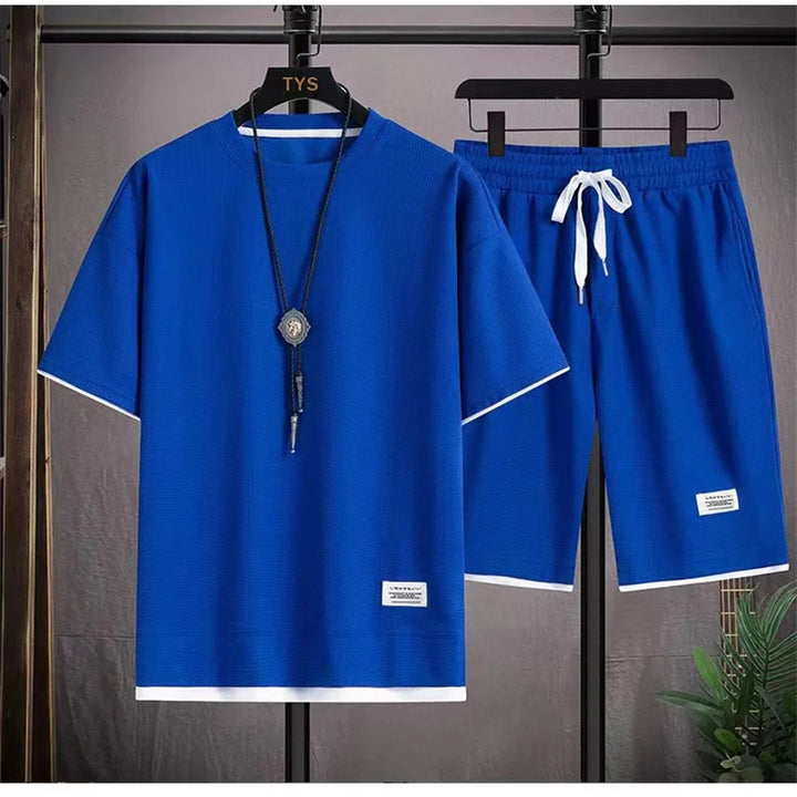 NOVA Relaxed Fit Men's T-Shirt and Shorts Set – Warm Weather Wear

