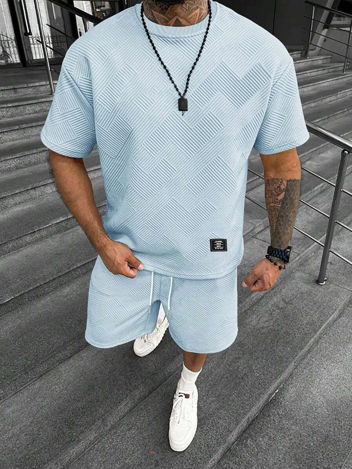 NOVA | Relaxed Fit T-Shirt and Shorts Set for Men


