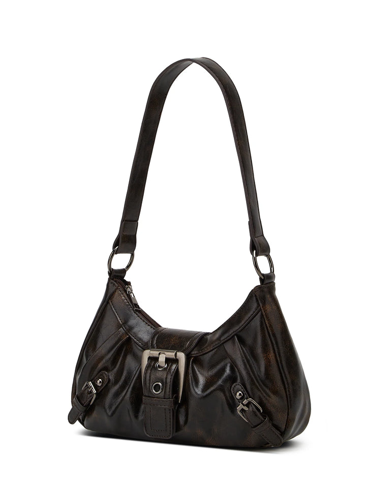 NOVA | Rivet-adorned PU shoulder bag for women

