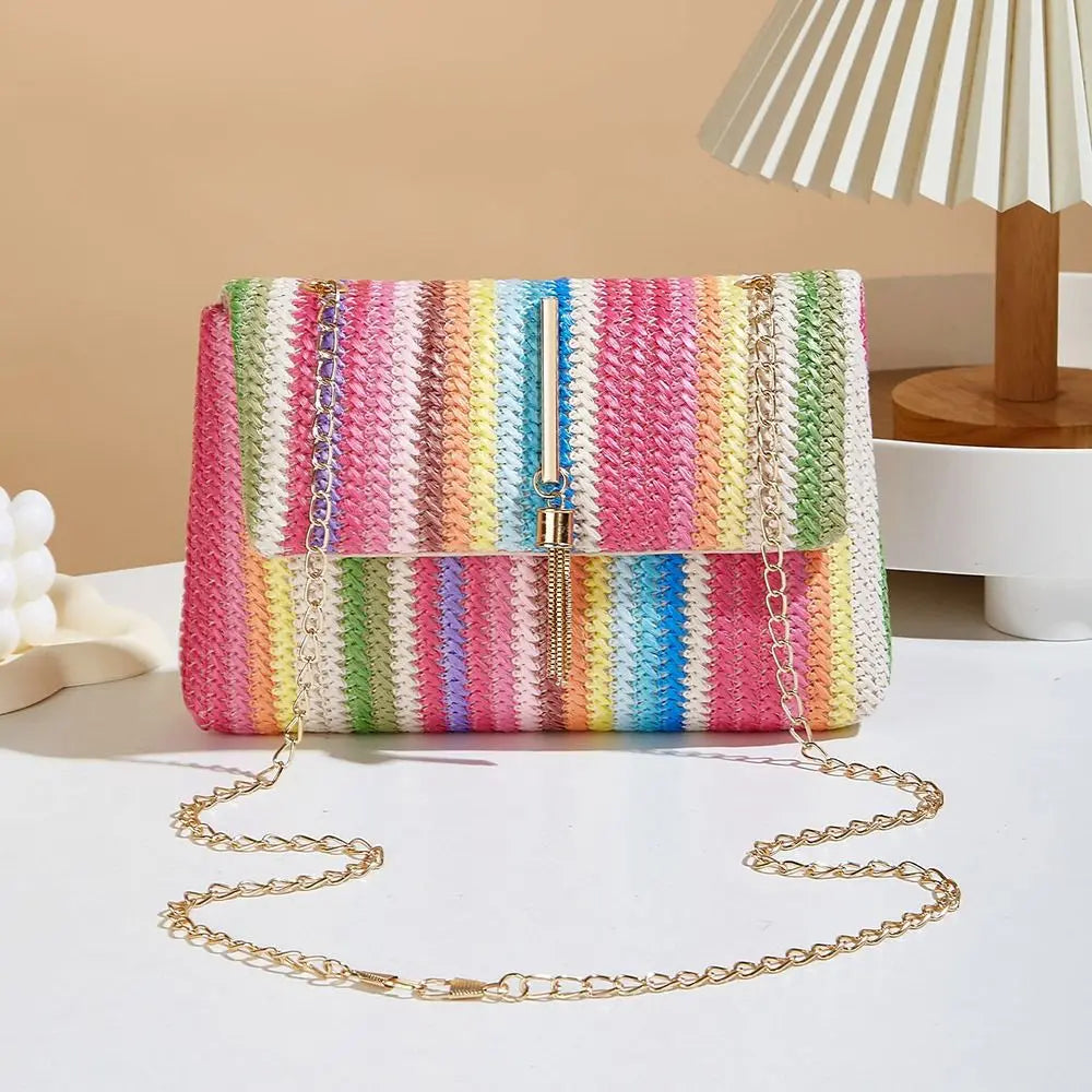 NOVA | Small Woven Straw Shoulder Bag for Women


