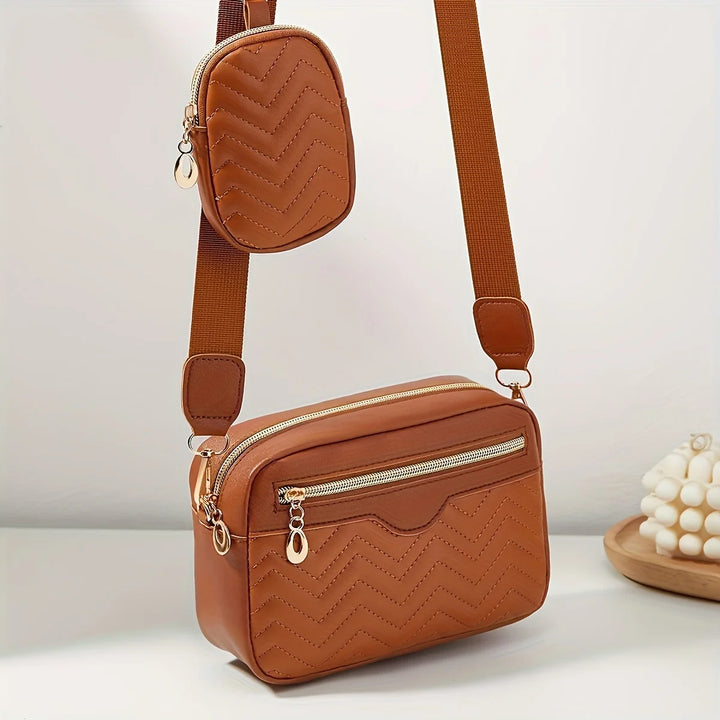 NOVA | Soft-touch polyester satchel handbag for women

