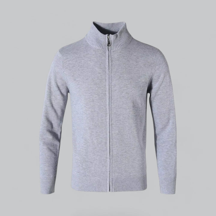 NOVA | Soft Men's Knitted Cardigan with Zipper
