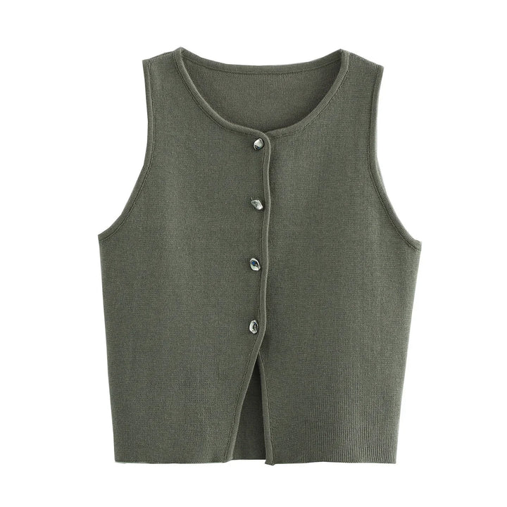 NOVA | Soft and Cozy Knitted Sleeveless Top

