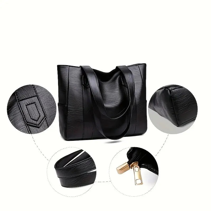 NOVA | Spacious PU Leather Shoulder Bag
