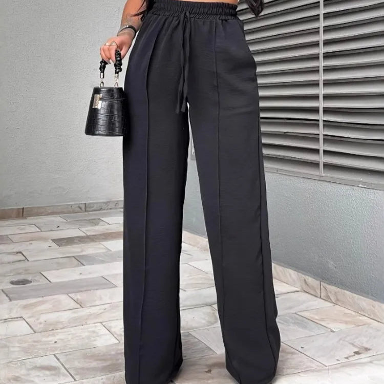 NOVA Stylish High-Rise Wide-Leg Pants for Women

