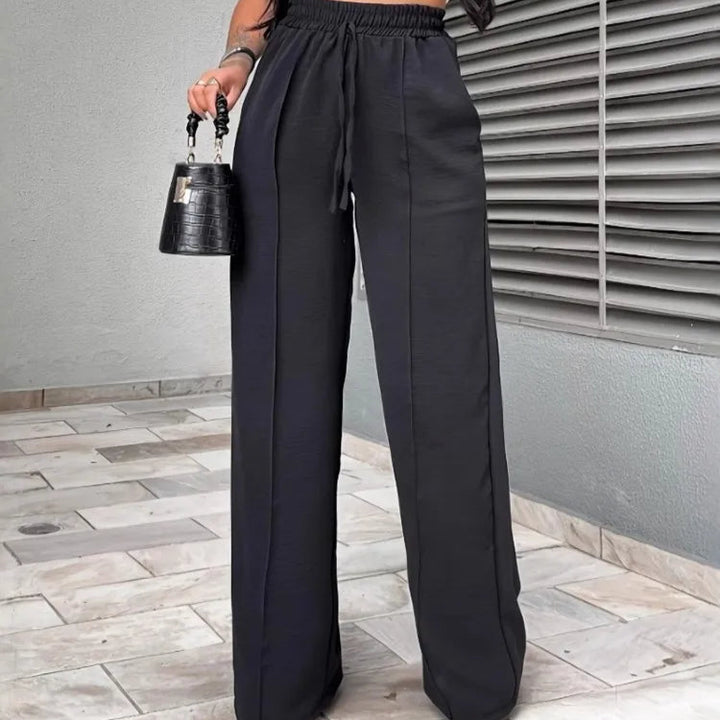 NOVA Stylish High-Rise Wide-Leg Pants for Women

