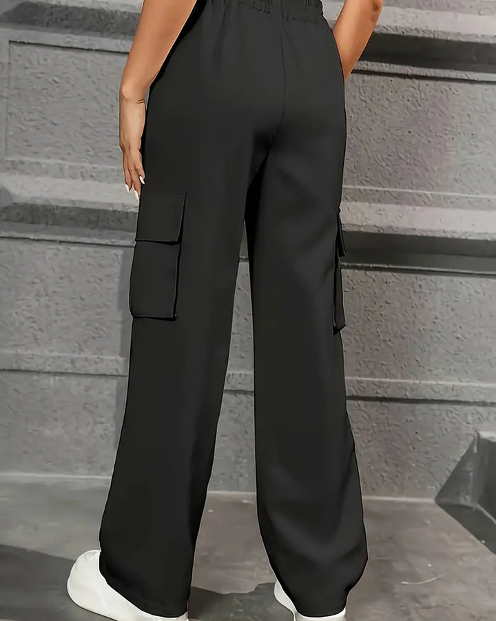 NOVA | Stylish High-Waisted Women's Cargo Pants

