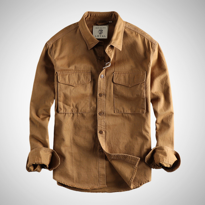 NOVA | Stylish Men's Long Sleeve Corduroy Shirt

