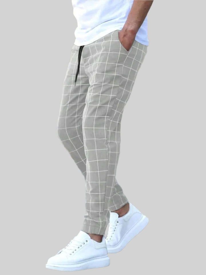 NOVA | Stylish Men’s Plaid Grid Pants
