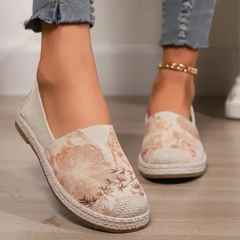 NOVA | Stylish Slip-On Round Toe Flats for Women

