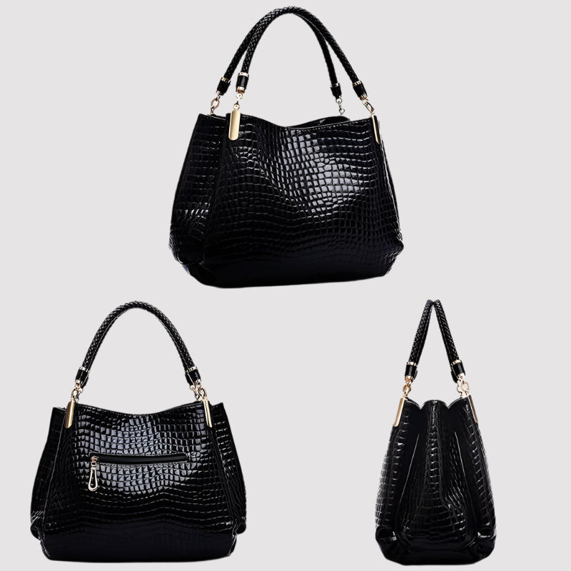 NOVA | Stylish Snake-Pattern Bucket Bag
