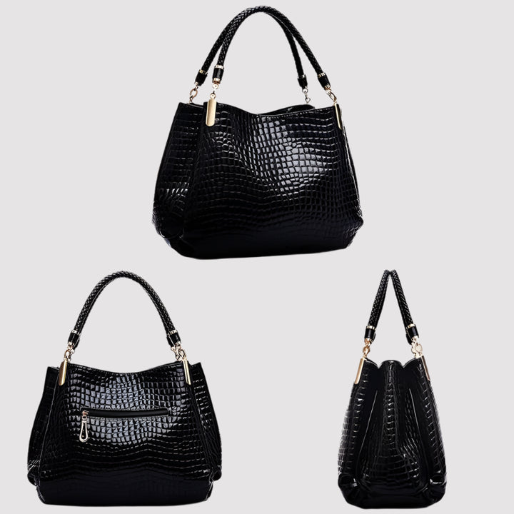 NOVA | Stylish Snake-Pattern Bucket Bag
