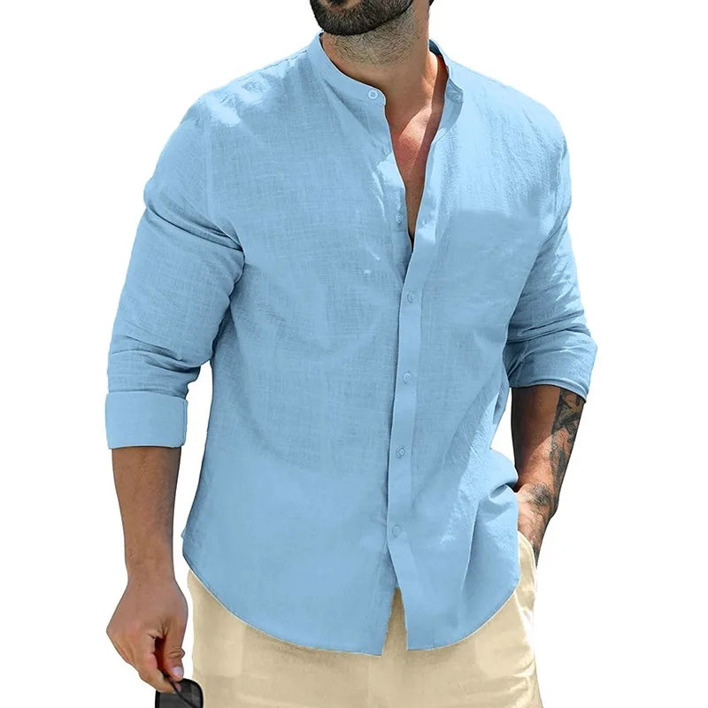 NOVA | Stylish Stand Collar Shirt for Men

