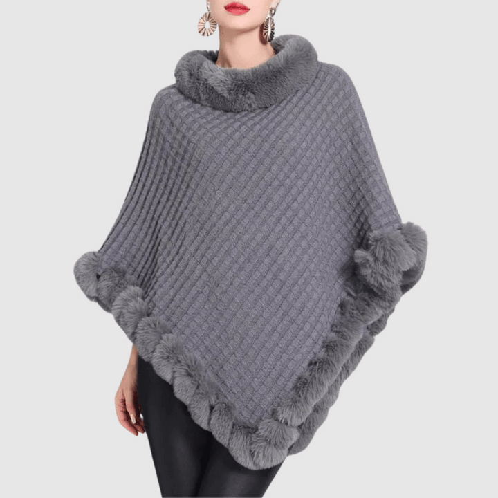 NOVA | Stylish Women's Soft Poncho Sweater
