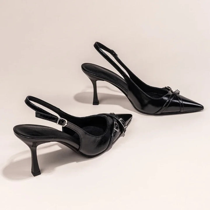 NOVA | Stylish slingback heels for women in black

