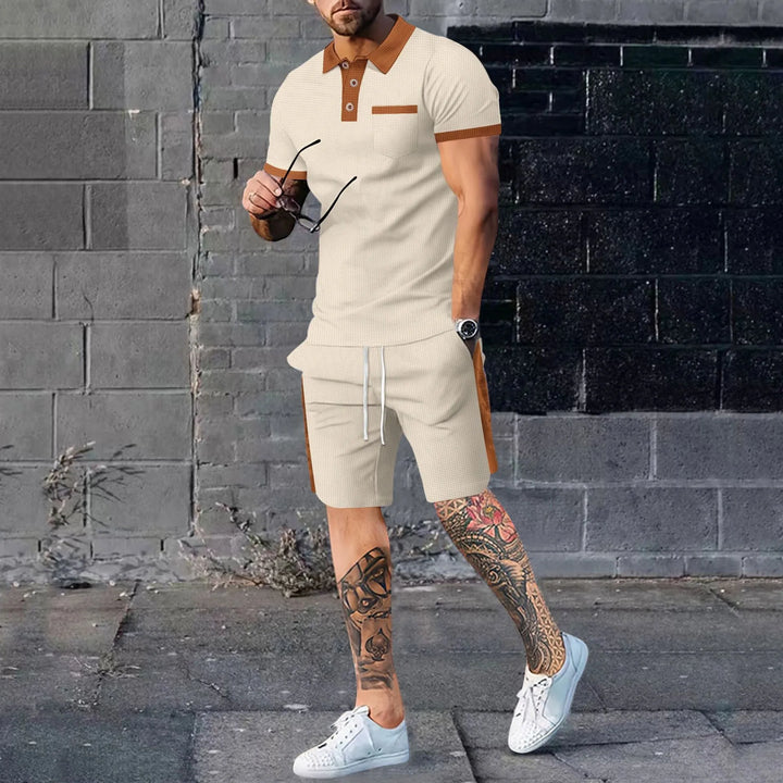 NOVA Summer Outfit Set for Men – Polo Shirt and Shorts

