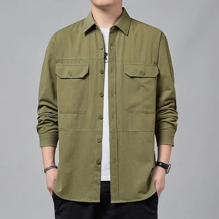 NOVA | Trendy Men's Cotton Zip-Up Jacket
