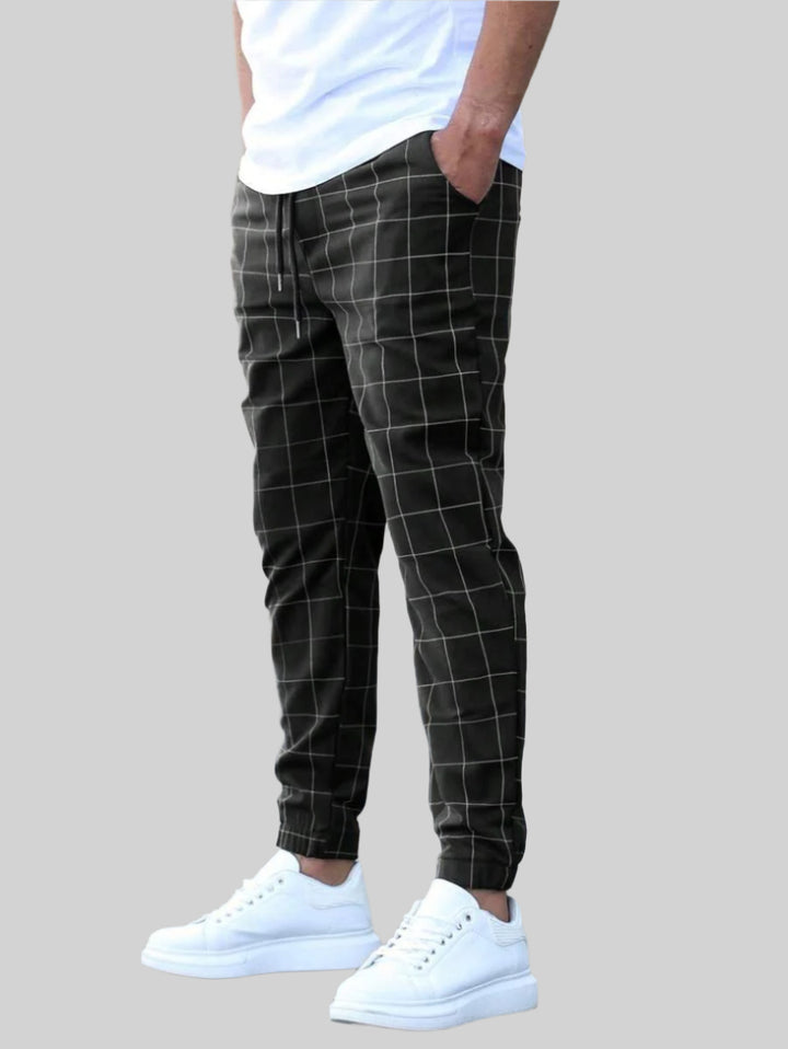 NOVA | Trendy Men’s Grid Pattern Pants