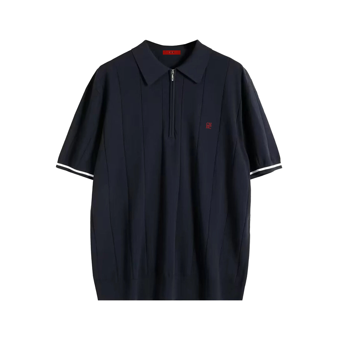 NOVA | Trendy Men's Short-Sleeve Zipper Polo
