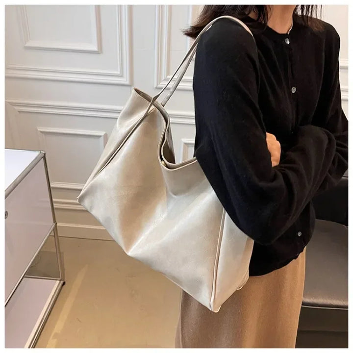 NOVA | Trendy Oversized PU Leather Tote
