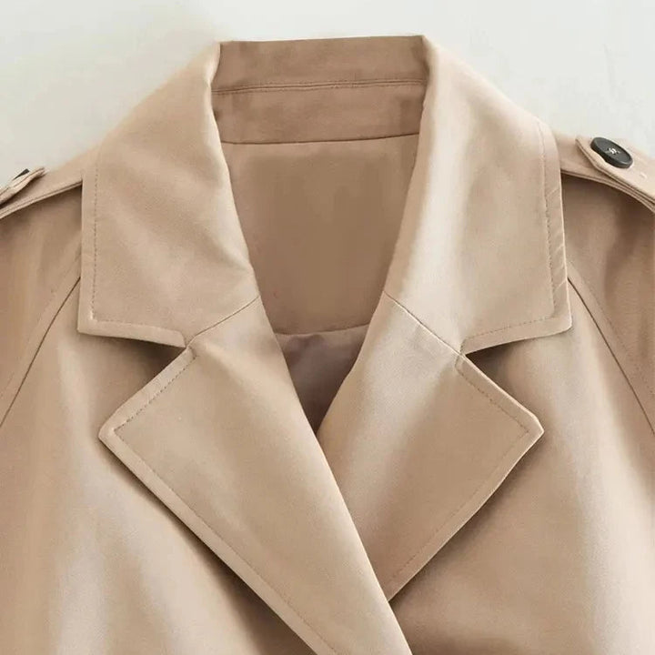 NOVA | Trendy Women's Double-Breasted Short Coat
