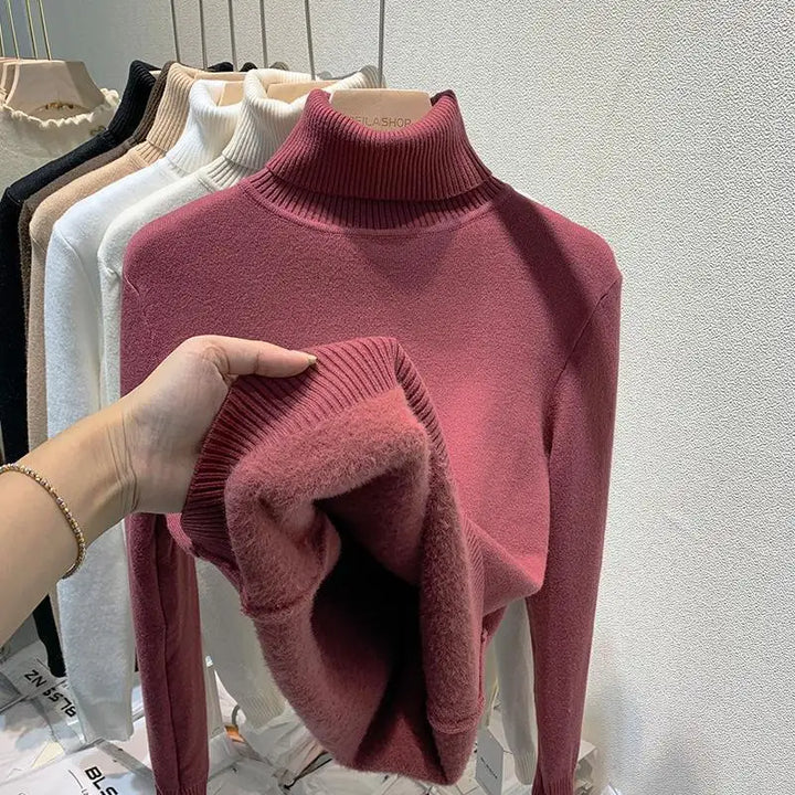 NOVA | Trendy Women's High-Collar Winter Sweater