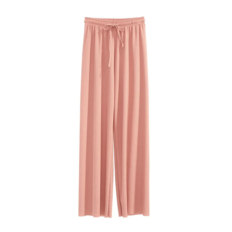 NOVA | Trendy women’s pleated wide-leg ankle trousers


