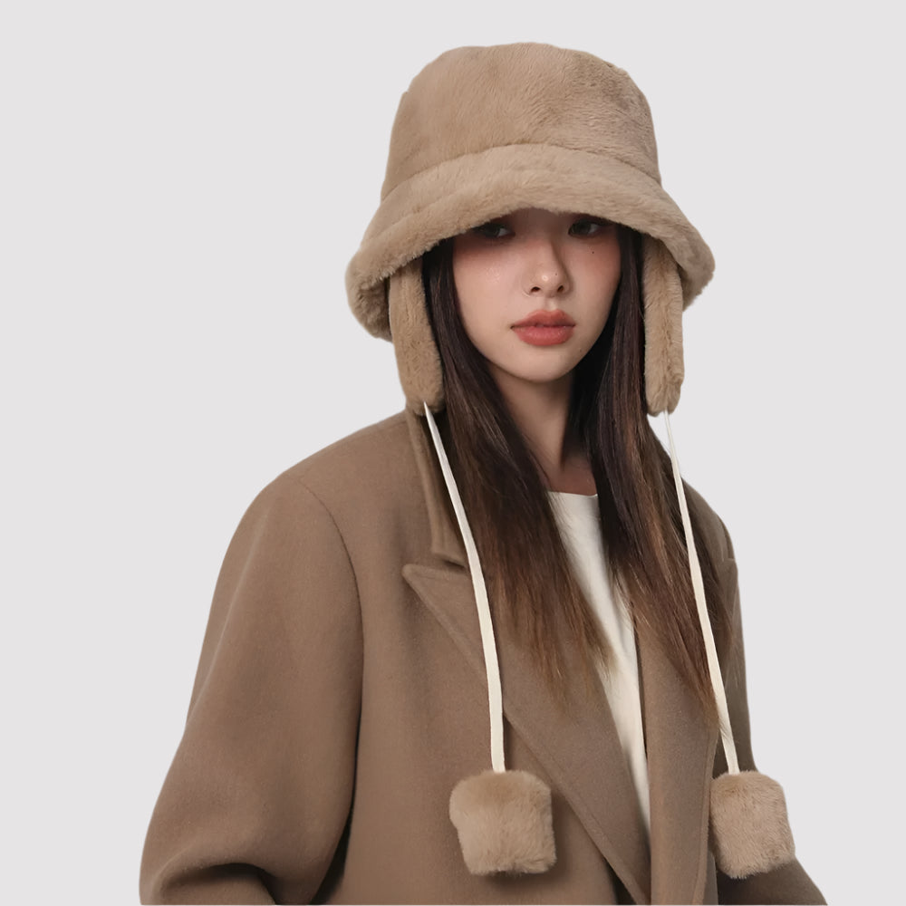 NOVA | Stylish Winter Bomber Bucket Hat for Women