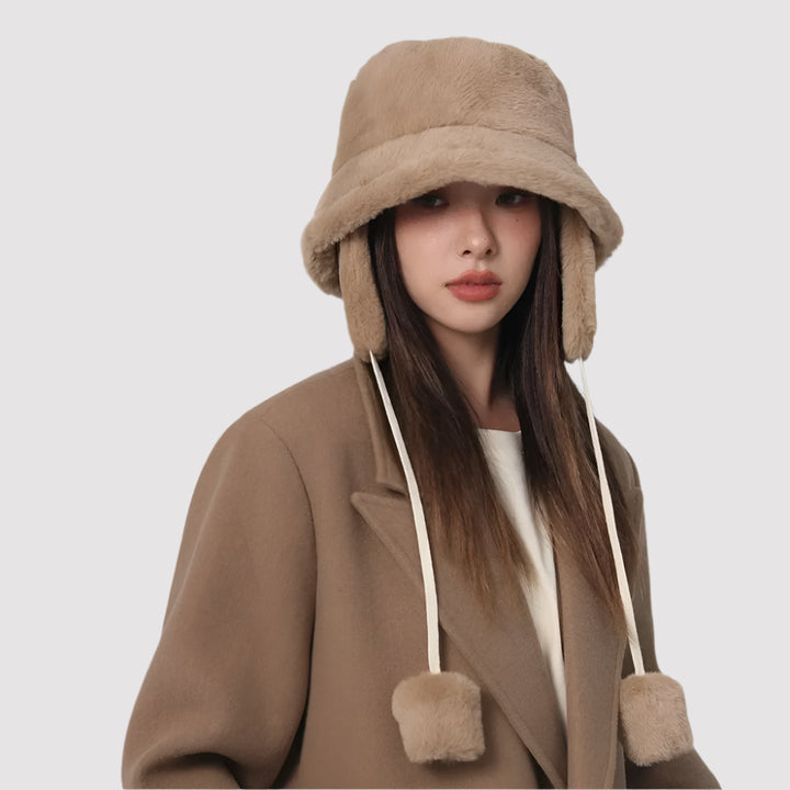 NOVA | Stylish Winter Bomber Bucket Hat for Women