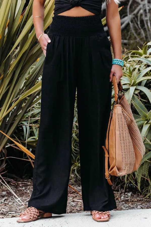 NOVA | Women's Casual High-Rise Pleated Trousers


