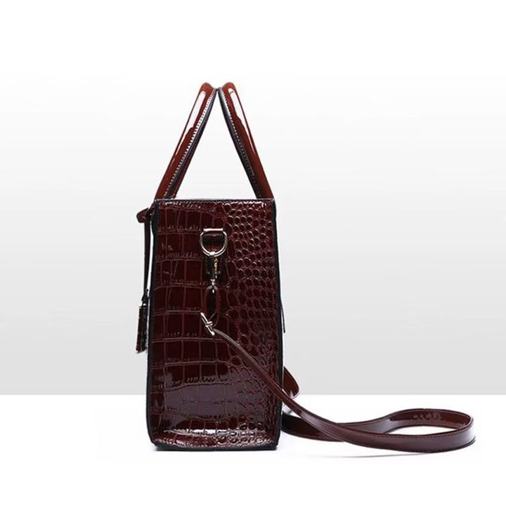 NOVA | Women's Croc-Embossed PU Leather Tote Bag
