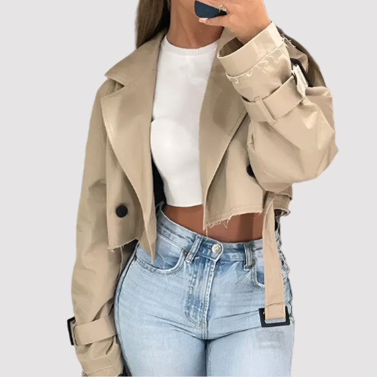 NOVA | Women's Cropped Double-Breasted Jacket
