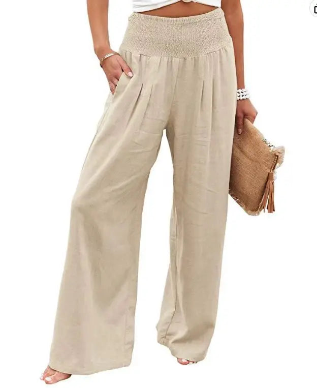 NOVA | Women's Flowy Wide Leg Pleated Pants

